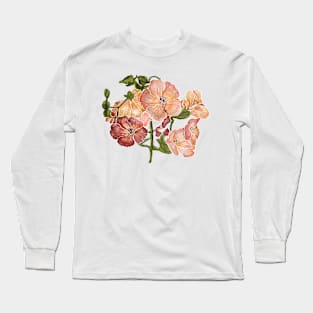 Coral Floral Long Sleeve T-Shirt